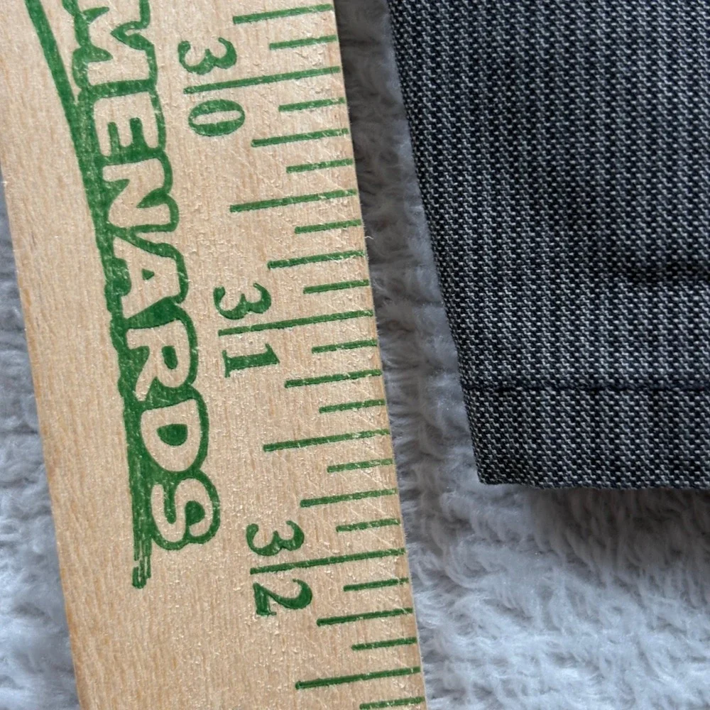 Banana Republic Straight Fit Mens Pants 38x32 Gray Cotton Micro Stripe